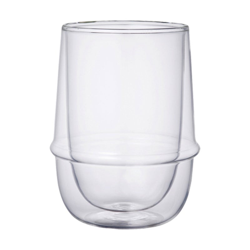 KINTO 23106 KRONOS Double Wall Iced Tea Glass, 11.8 fl oz (350 ml), Heat Resistant Glass, Microwave and Dishwasher Safe, Gift Present - Image 2